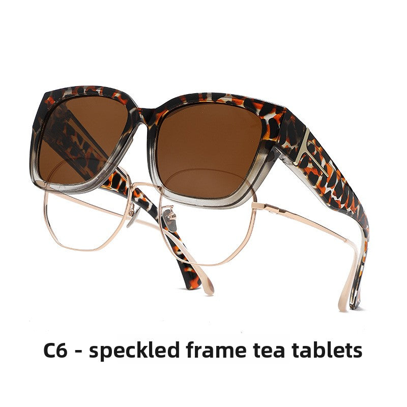 Polarized T-Shaped Square Sunglasses UV Protection
