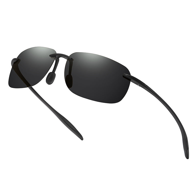 Polarized TR90 Frameless Sunglasses UV400 Protection