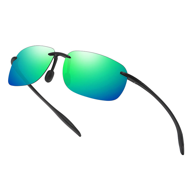 Polarized TR90 Frameless Sunglasses UV400 Protection
