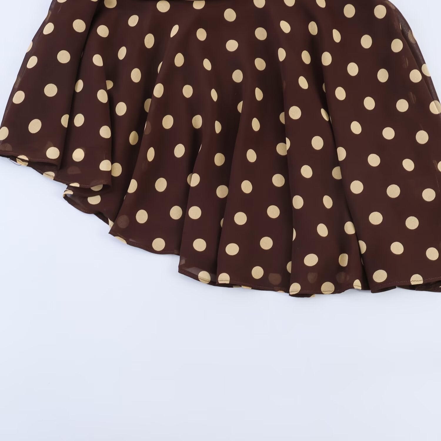 Polka Dot Asymmetrical Skirt