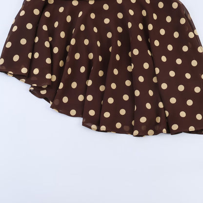 Polka Dot Asymmetrical Skirt