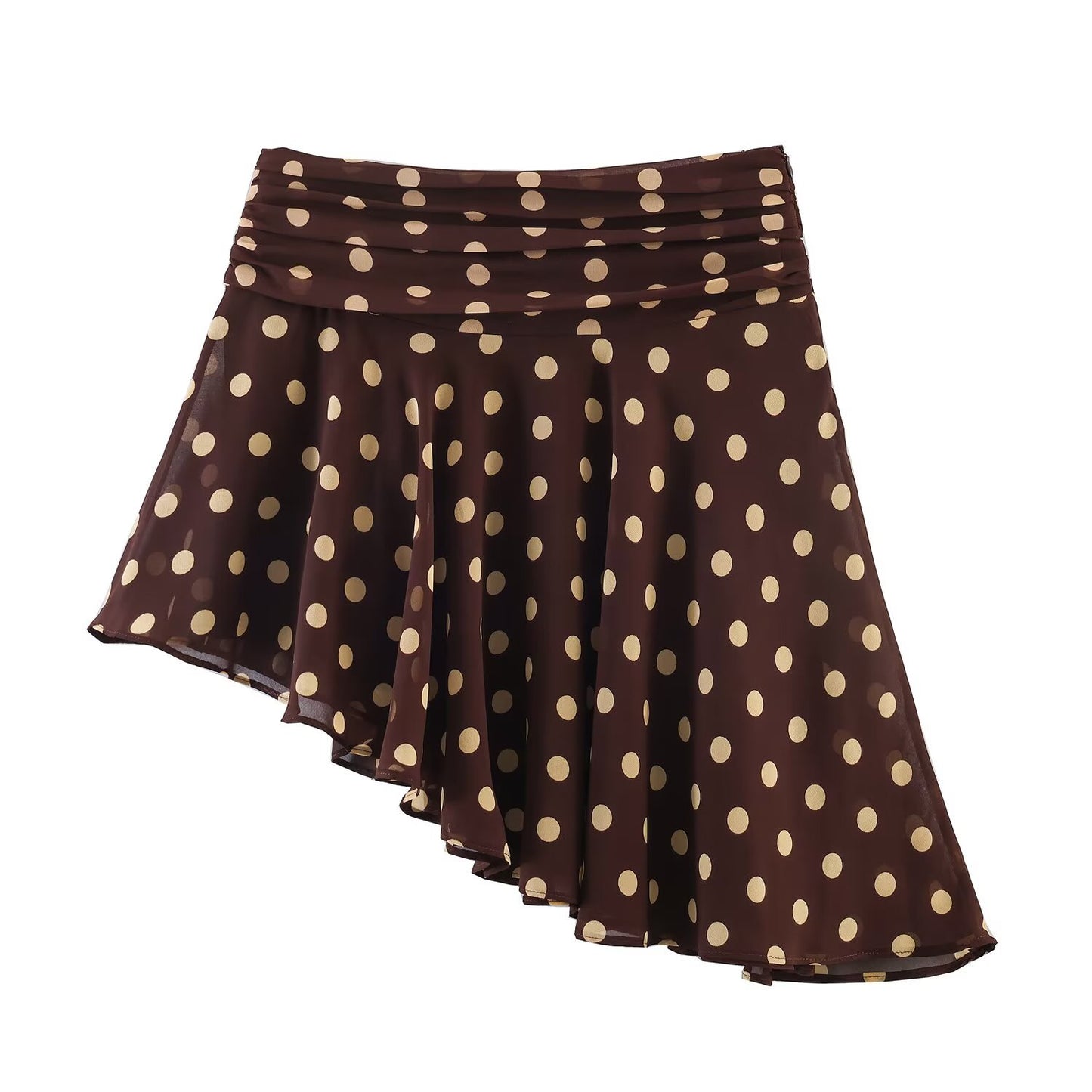 Polka Dot Asymmetrical Skirt