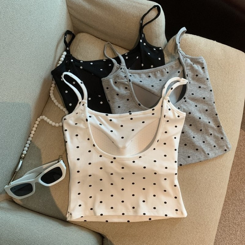 Polka-dot camisole