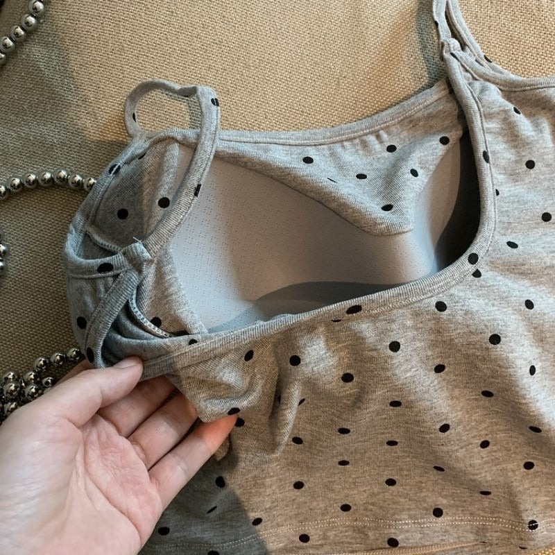 Polka-dot camisole