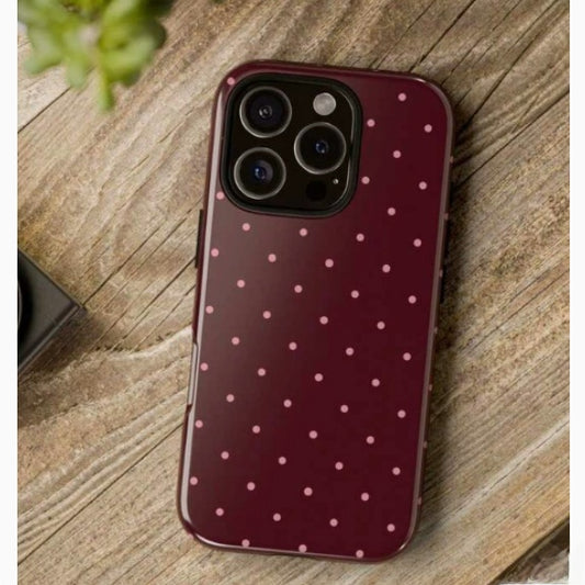 Polka Dot Double Layer Protective iPhone Case