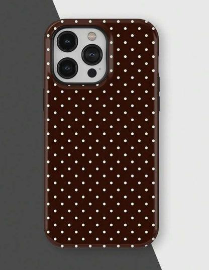 Polka Dot Double Layer Protective iPhone Case