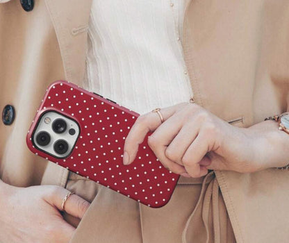 Polka Dot Double Layer Protective iPhone Case