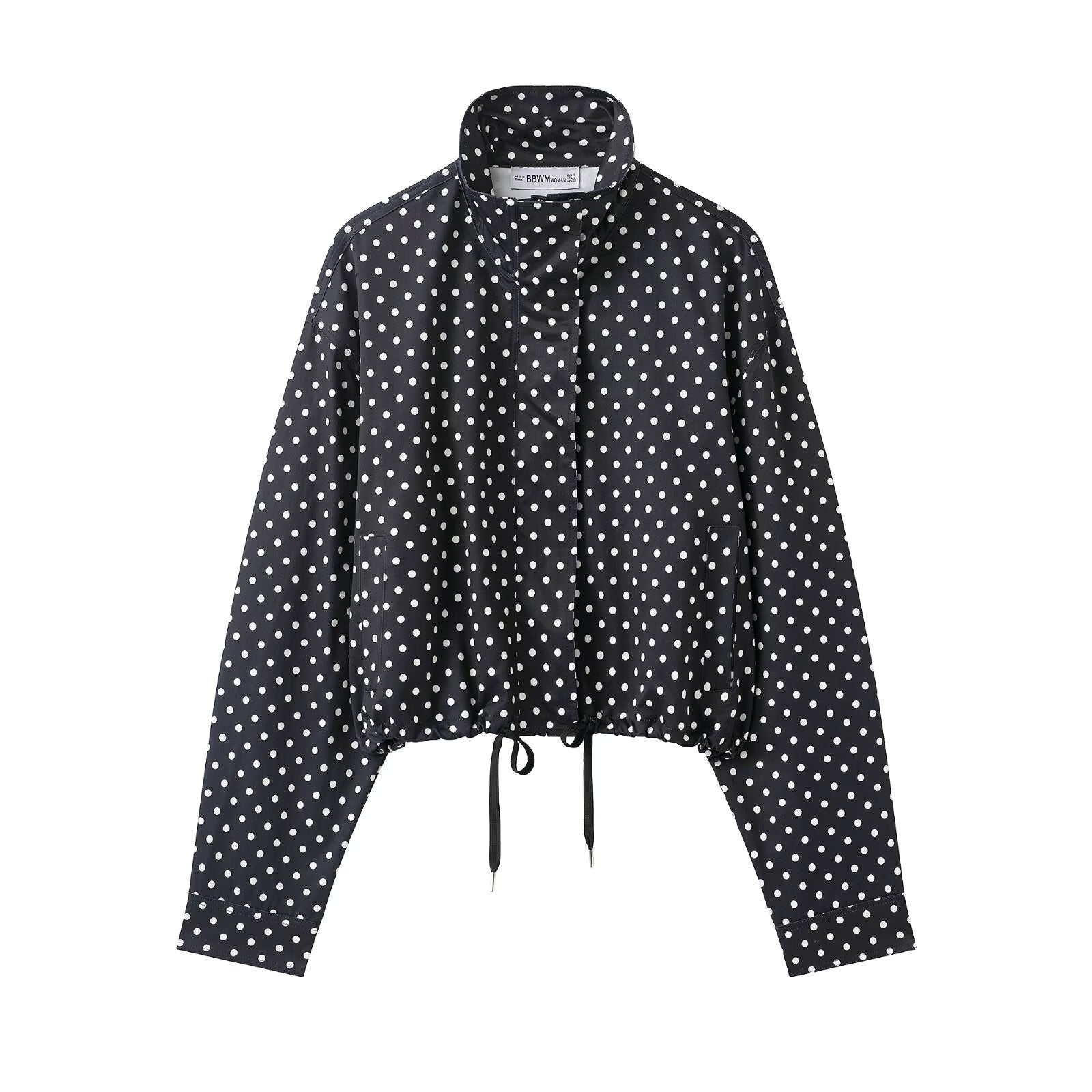 Polka Dot Drawstring Jacket and Pants