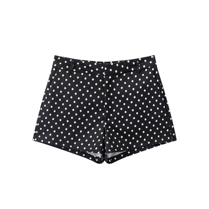 Polka Dot Drawstring Jacket and Pants