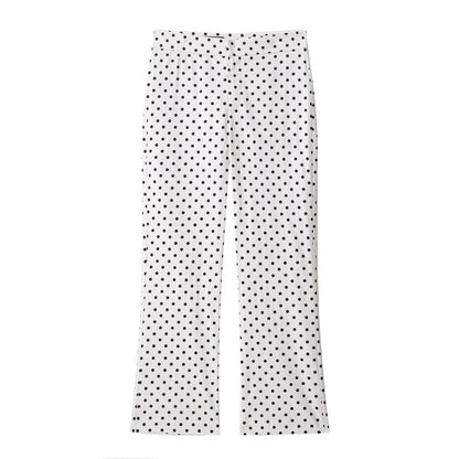 Polka Dot Drawstring Jacket and Pants