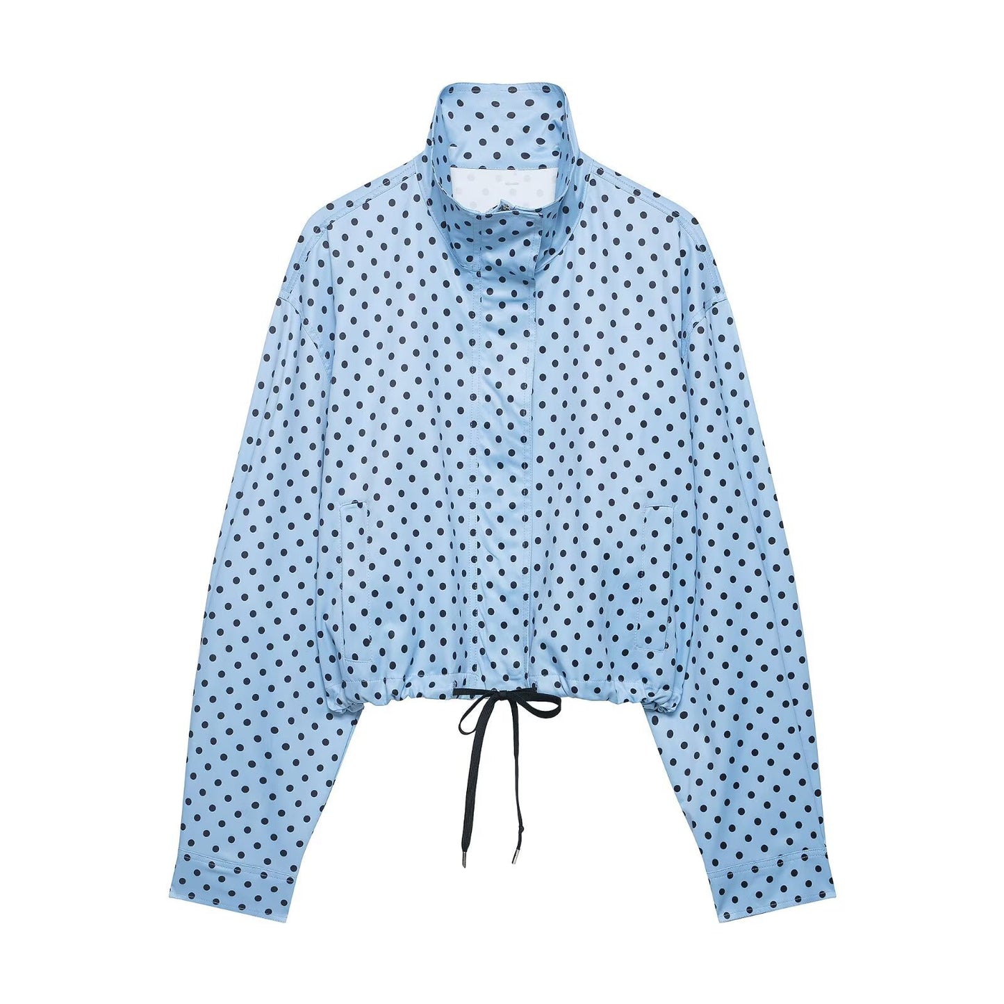 Polka Dot Drawstring Jacket and Pants