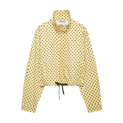 Polka Dot Drawstring Jacket and Pants