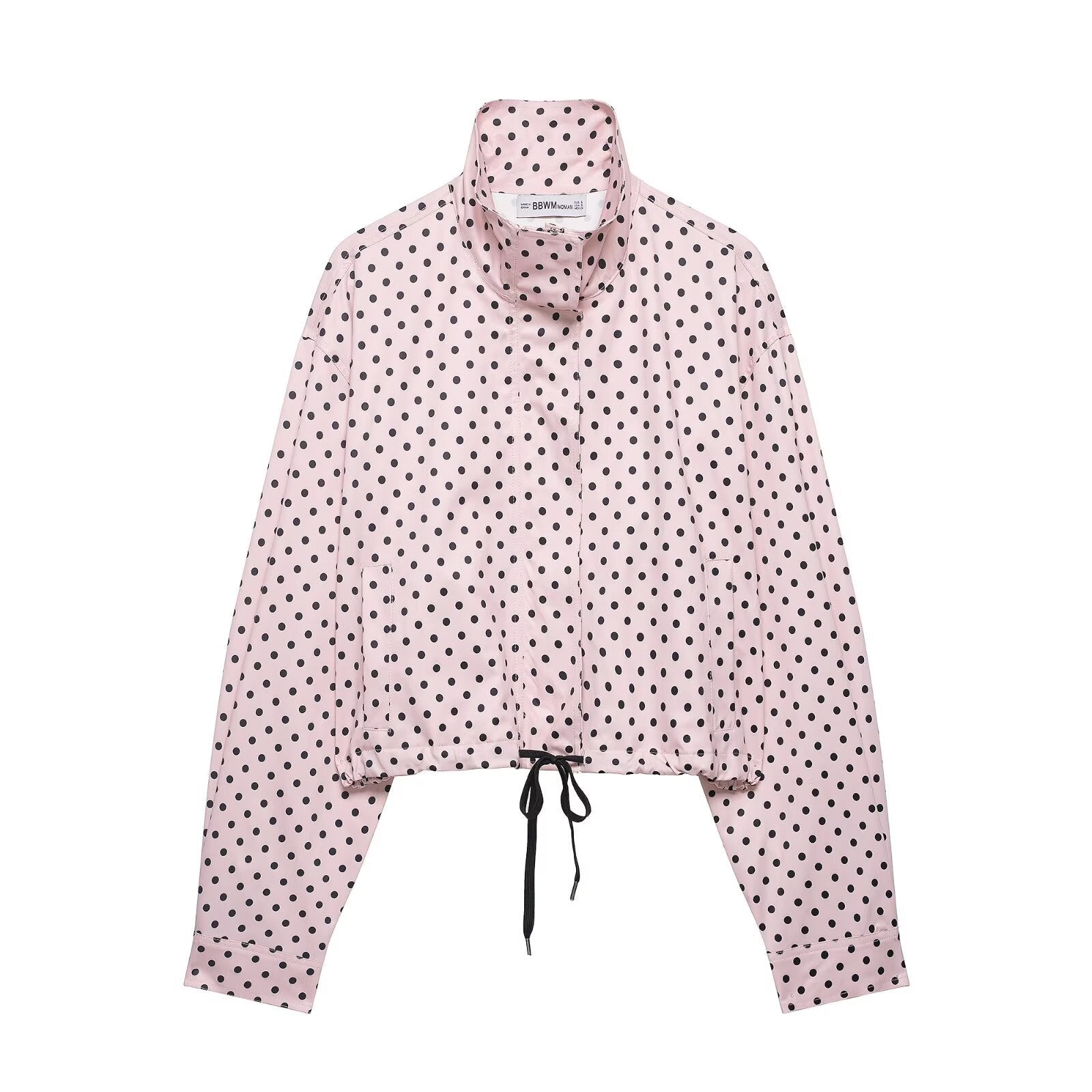 Polka Dot Drawstring Jacket and Pants