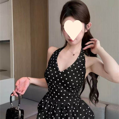 Polka Dot Halterneck Camisole