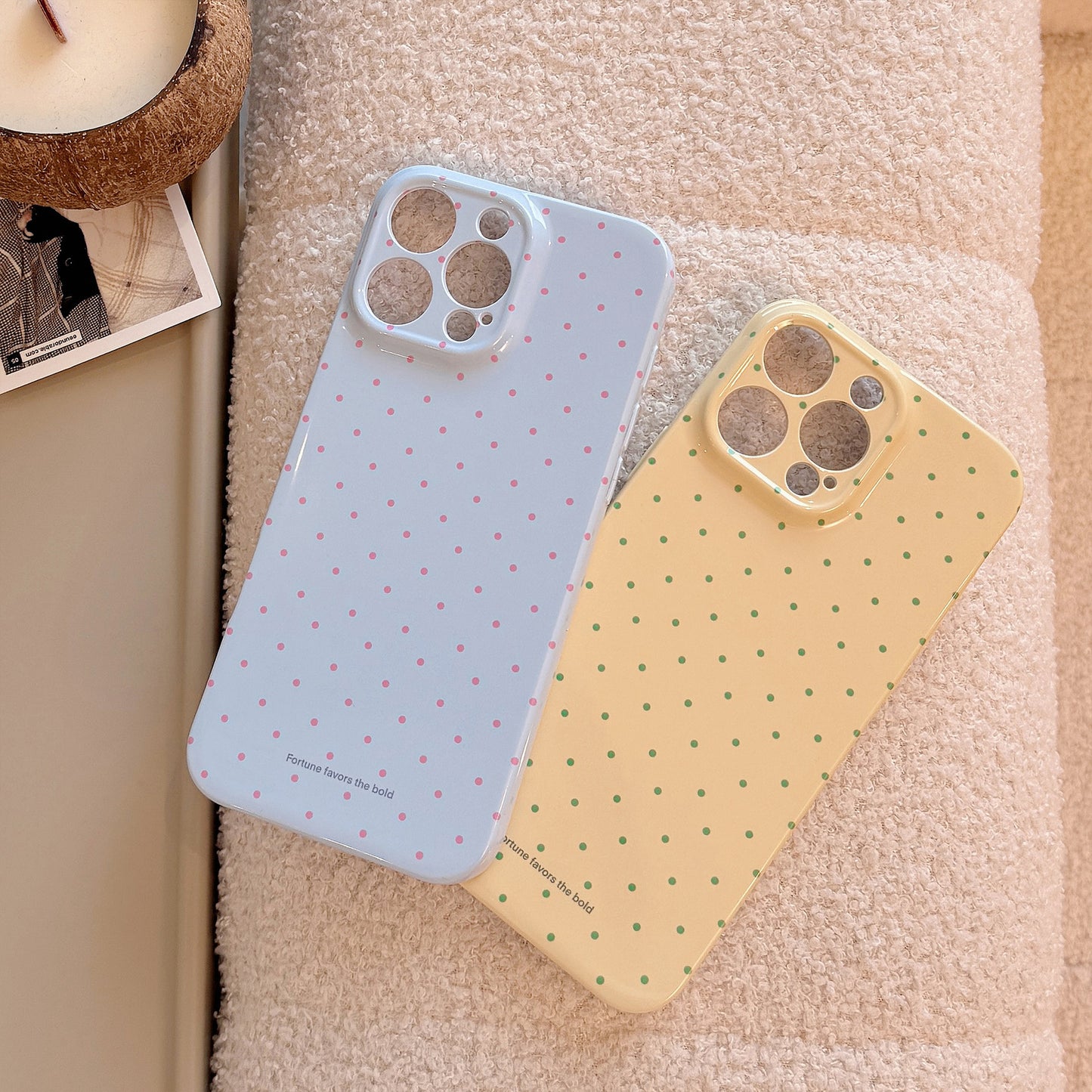 Polka dot phone case