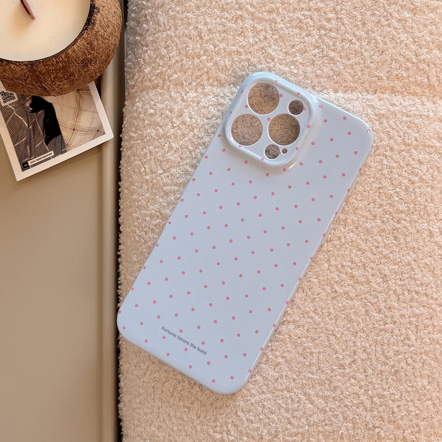Polka dot phone case