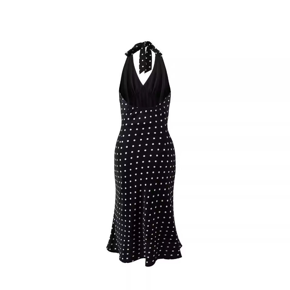Polka Dot Sleeveless Dress