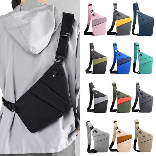 Polyester Anti-theft Chest Crossbody Bag