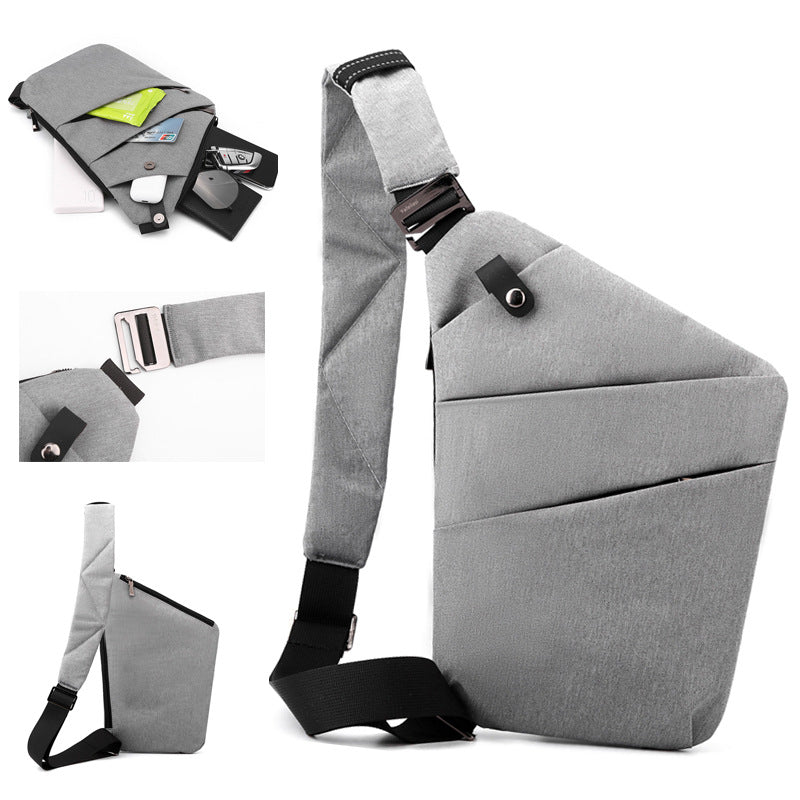 Polyester Anti-theft Chest Crossbody Bag