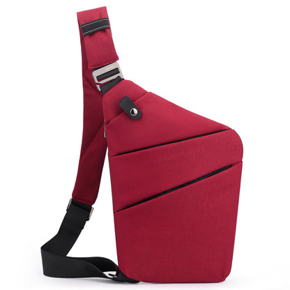 Polyester Anti-theft Chest Crossbody Bag