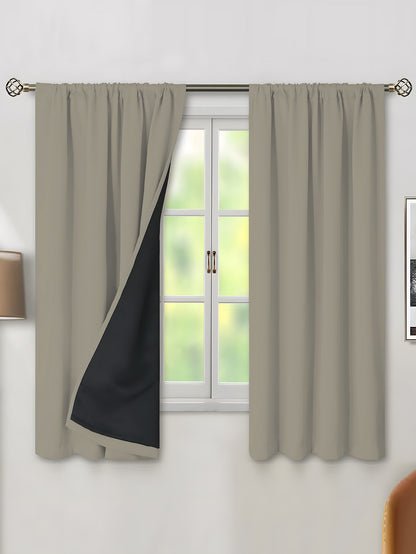 Polyester Blackout Curtains Thermal Insulation