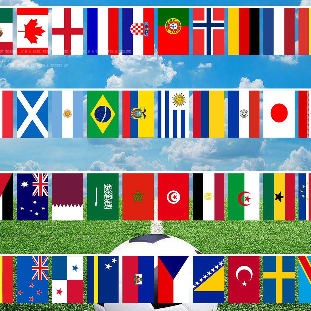 Polyester bunting flags