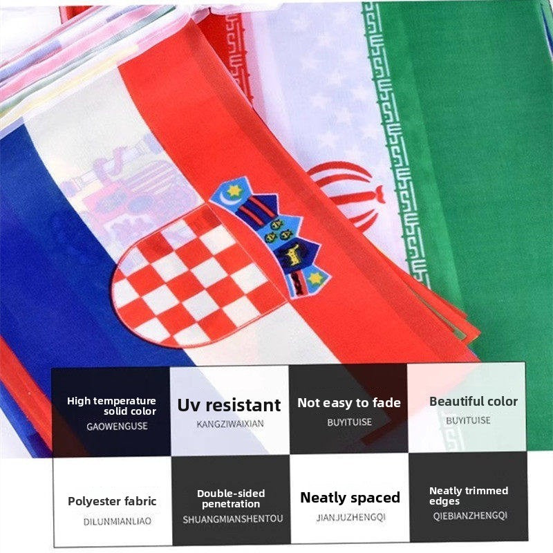 Polyester bunting flags