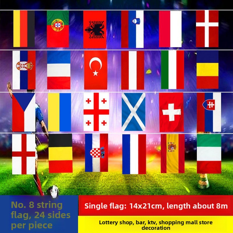 Polyester bunting flags