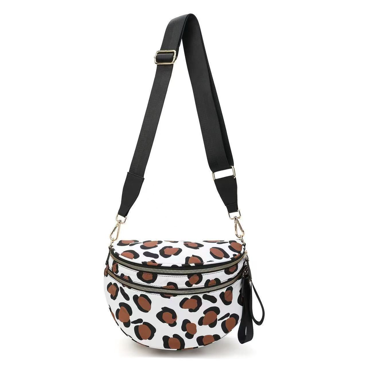 Polyester Crossbody Bag with Water-Repellent Design