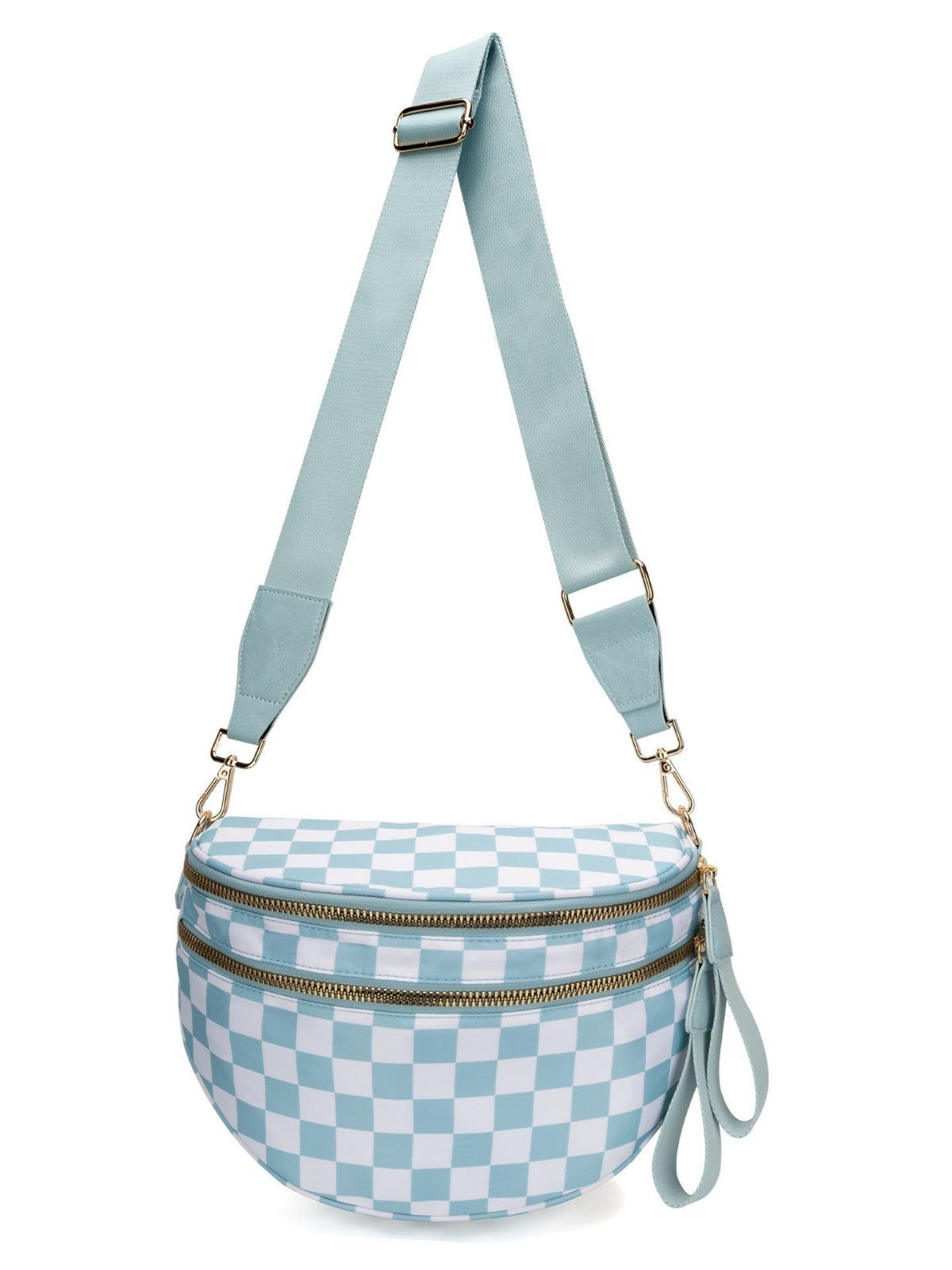 Polyester Crossbody Bag with Water-Repellent Design