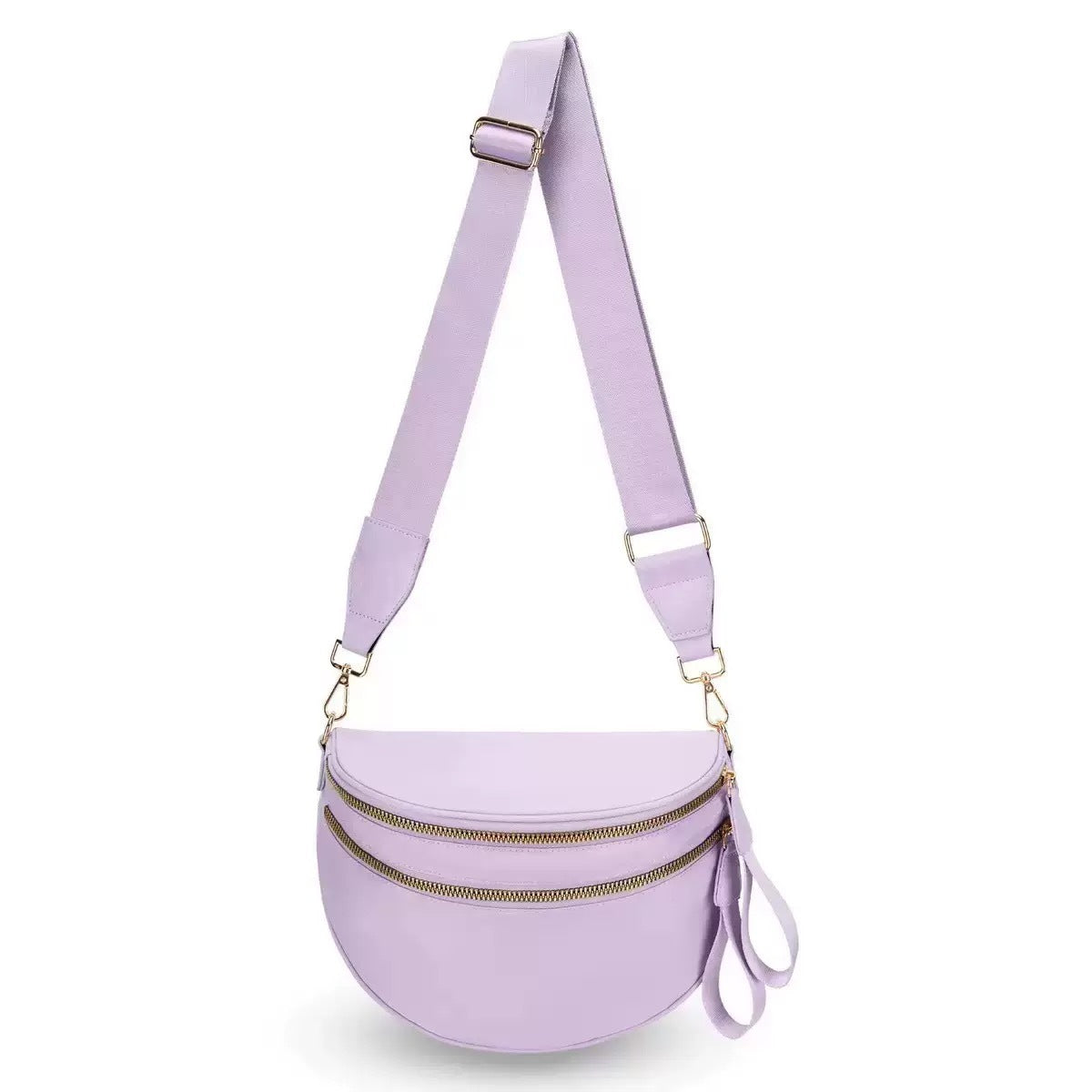 Polyester Crossbody Bag with Water-Repellent Design