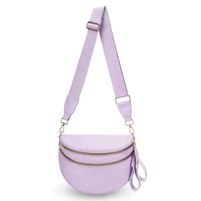 Polyester Crossbody Bag with Water-Repellent Design