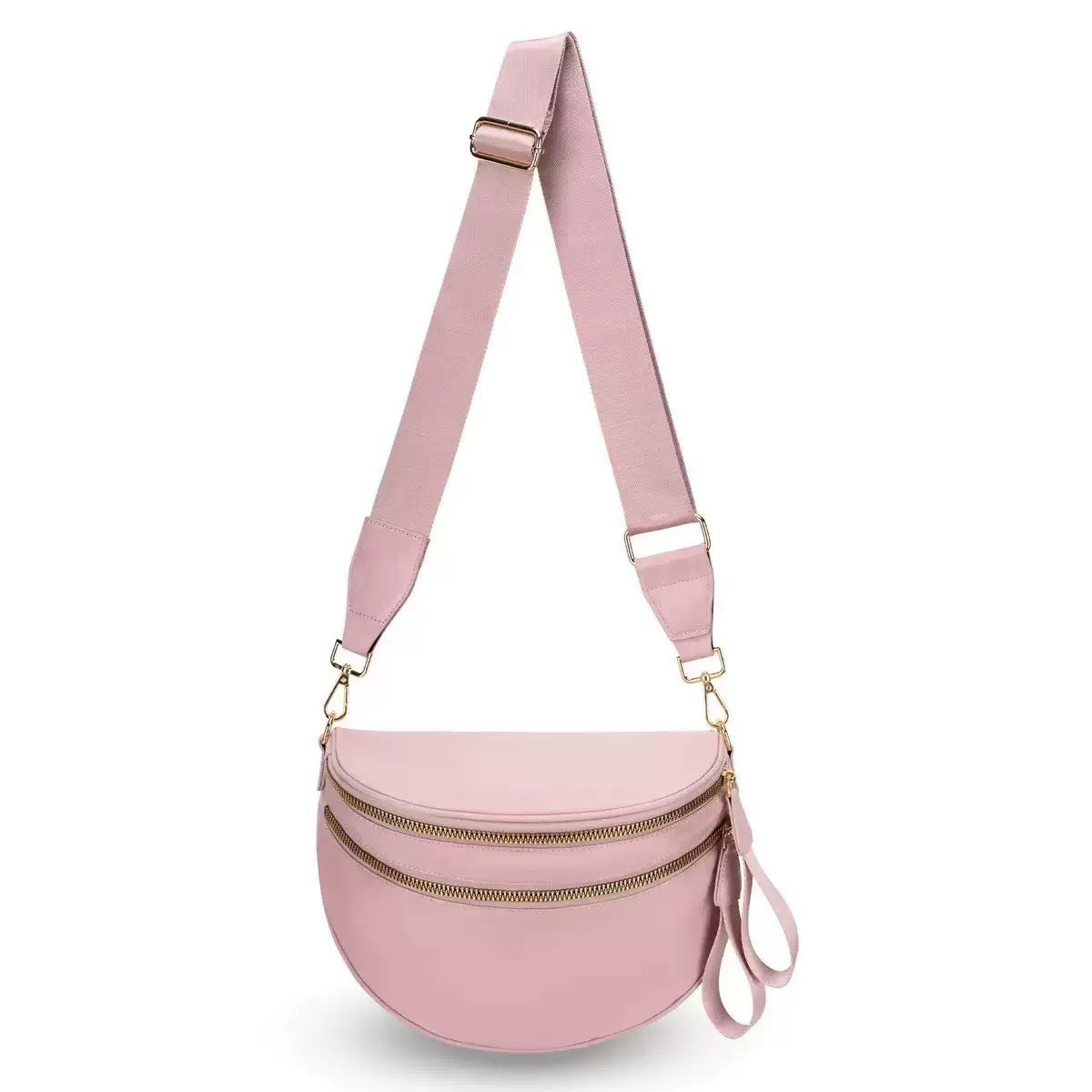 Polyester Crossbody Bag with Water-Repellent Design