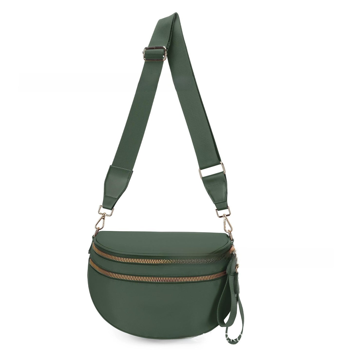 Polyester Crossbody Bag with Water-Repellent Design