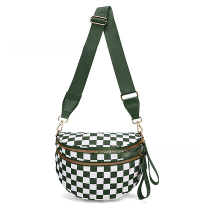 Polyester Crossbody Bag with Water-Repellent Design
