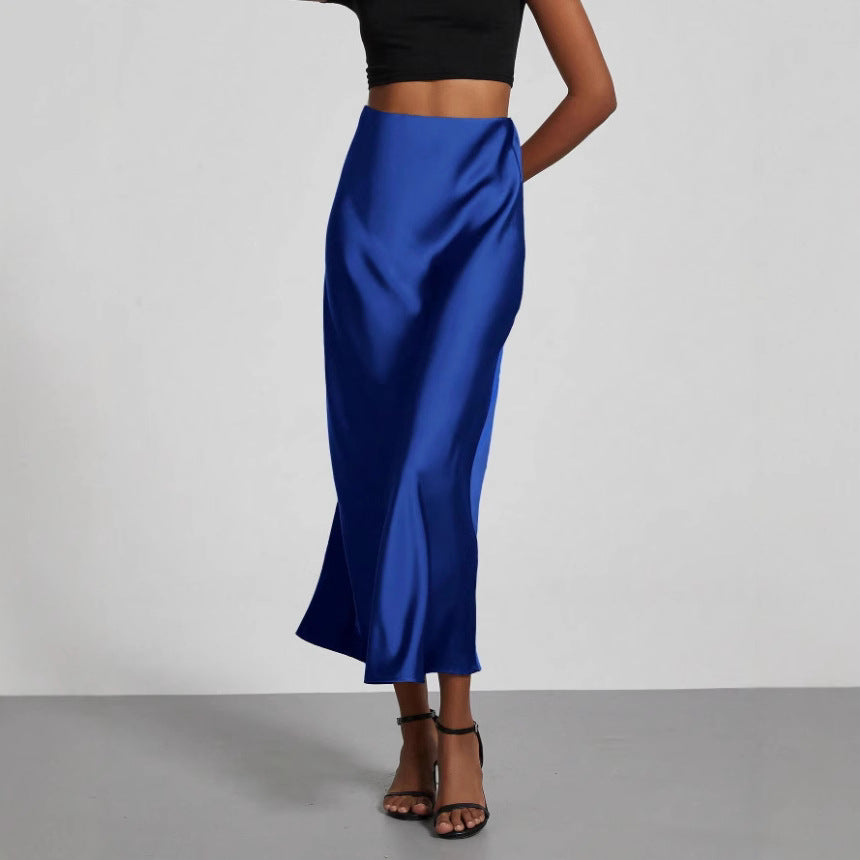 Polyester half-length skirt