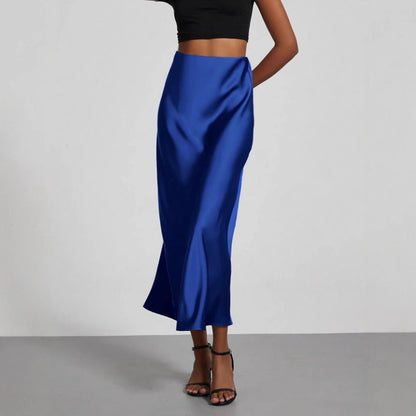 Polyester half-length skirt