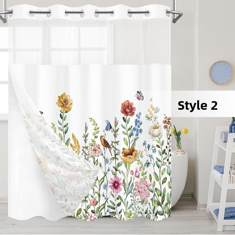 polyester shower curtain
