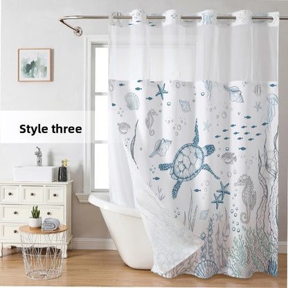 polyester shower curtain