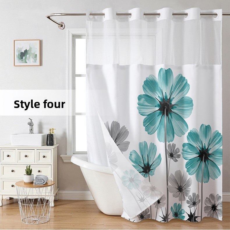 polyester shower curtain