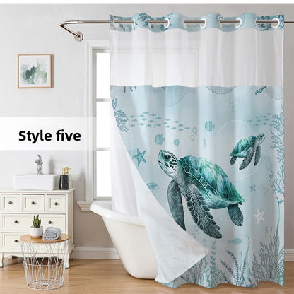 polyester shower curtain