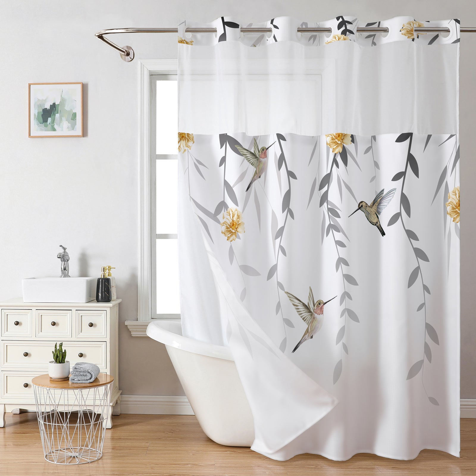polyester shower curtain