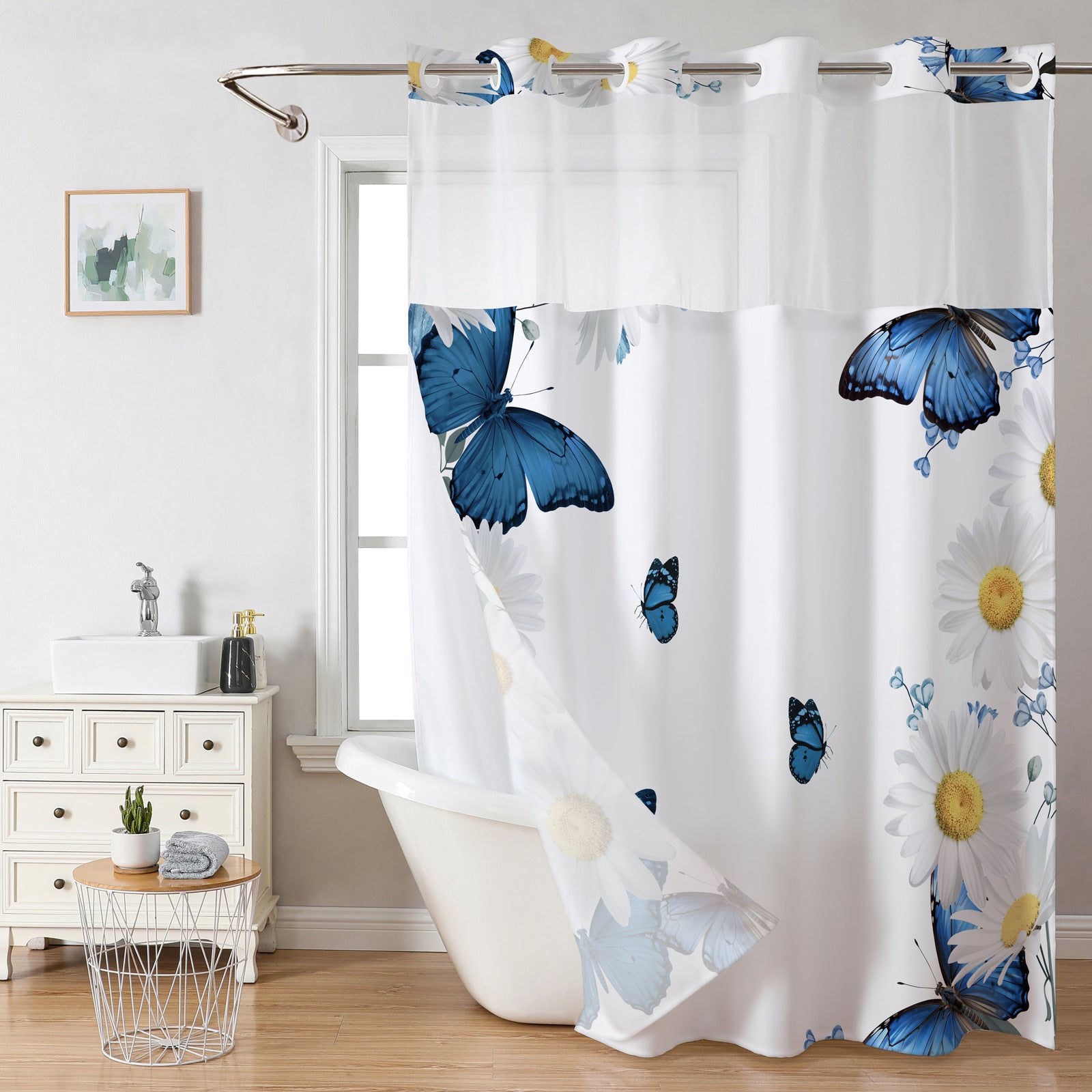 polyester shower curtain