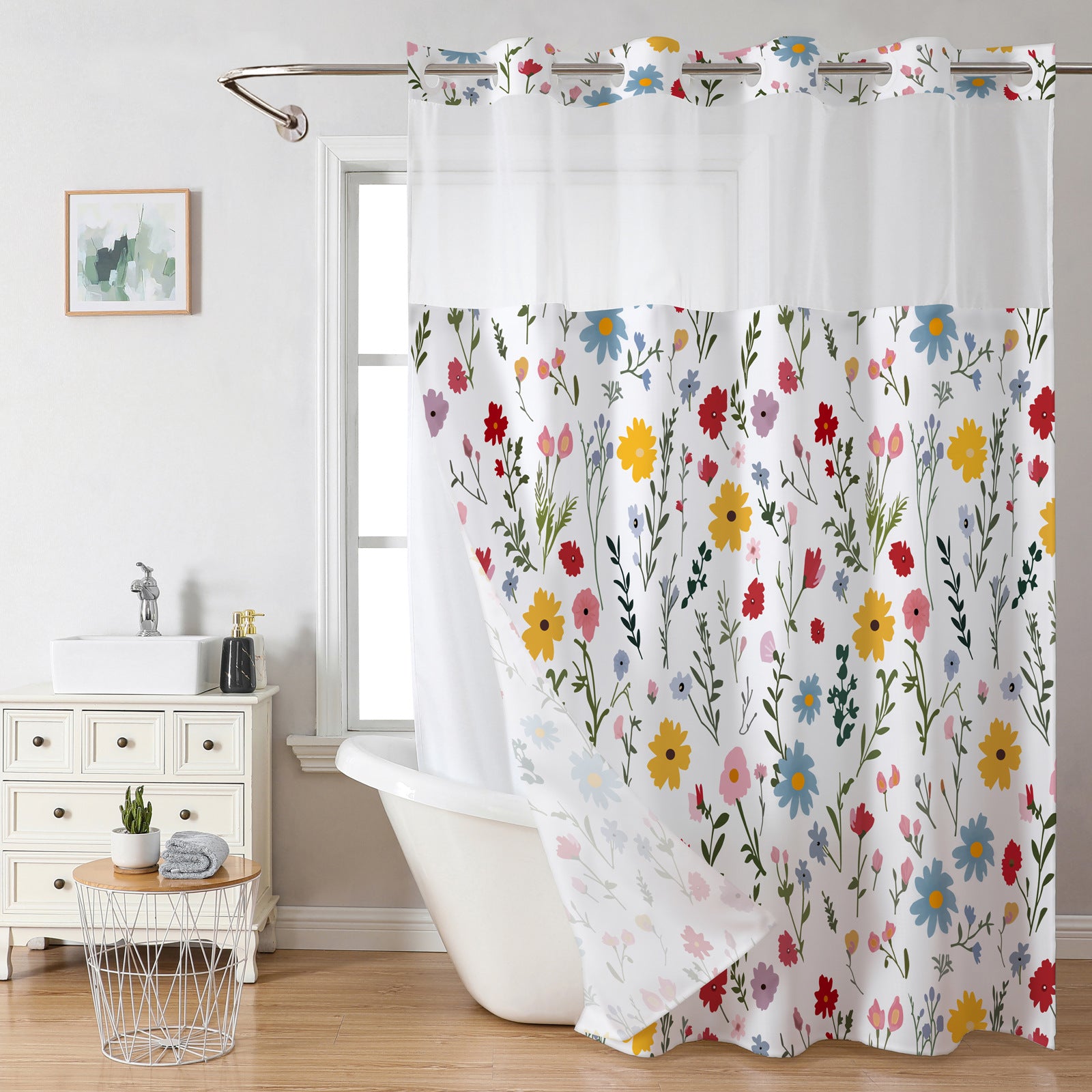 polyester shower curtain