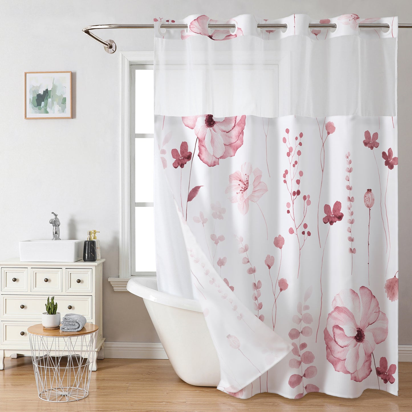 polyester shower curtain