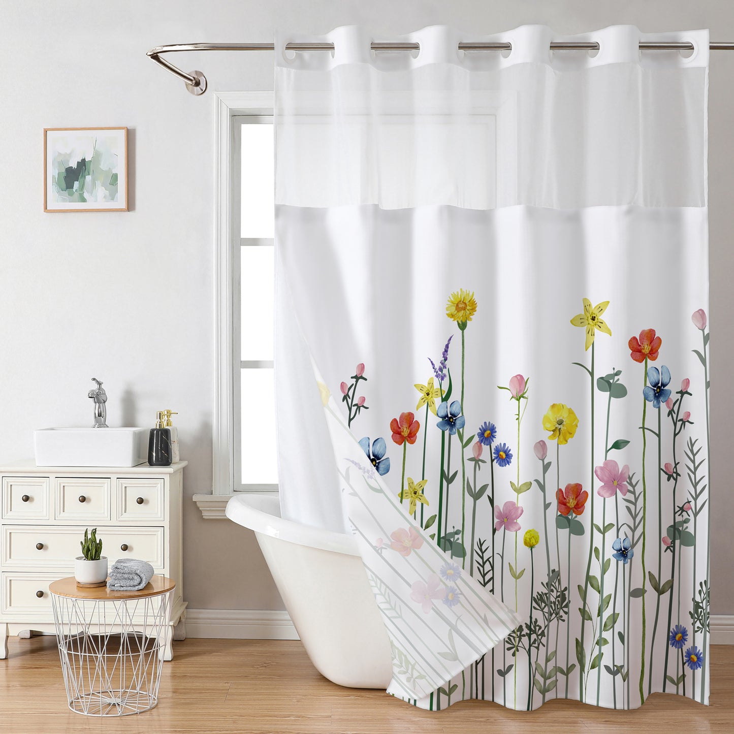 polyester shower curtain