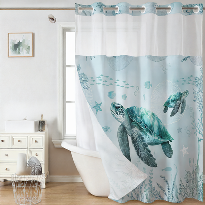 polyester shower curtain