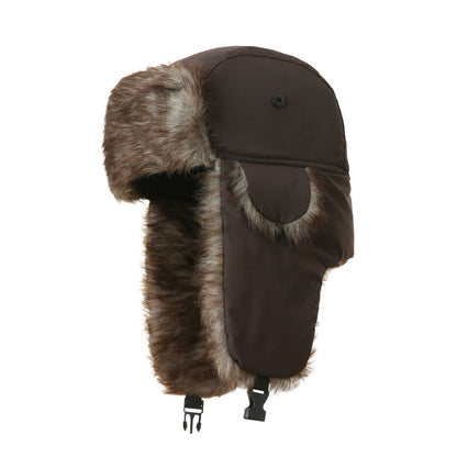 Polyester Velvet Warm Winter Hat with Ear Protection