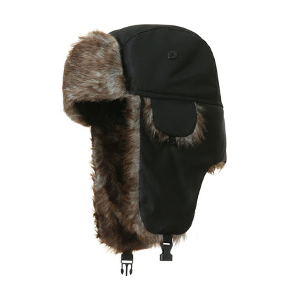 Polyester Velvet Warm Winter Hat with Ear Protection