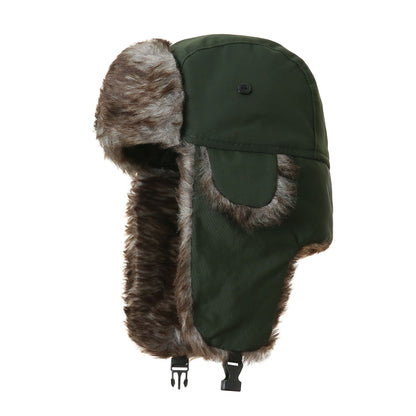 Polyester Velvet Warm Winter Hat with Ear Protection